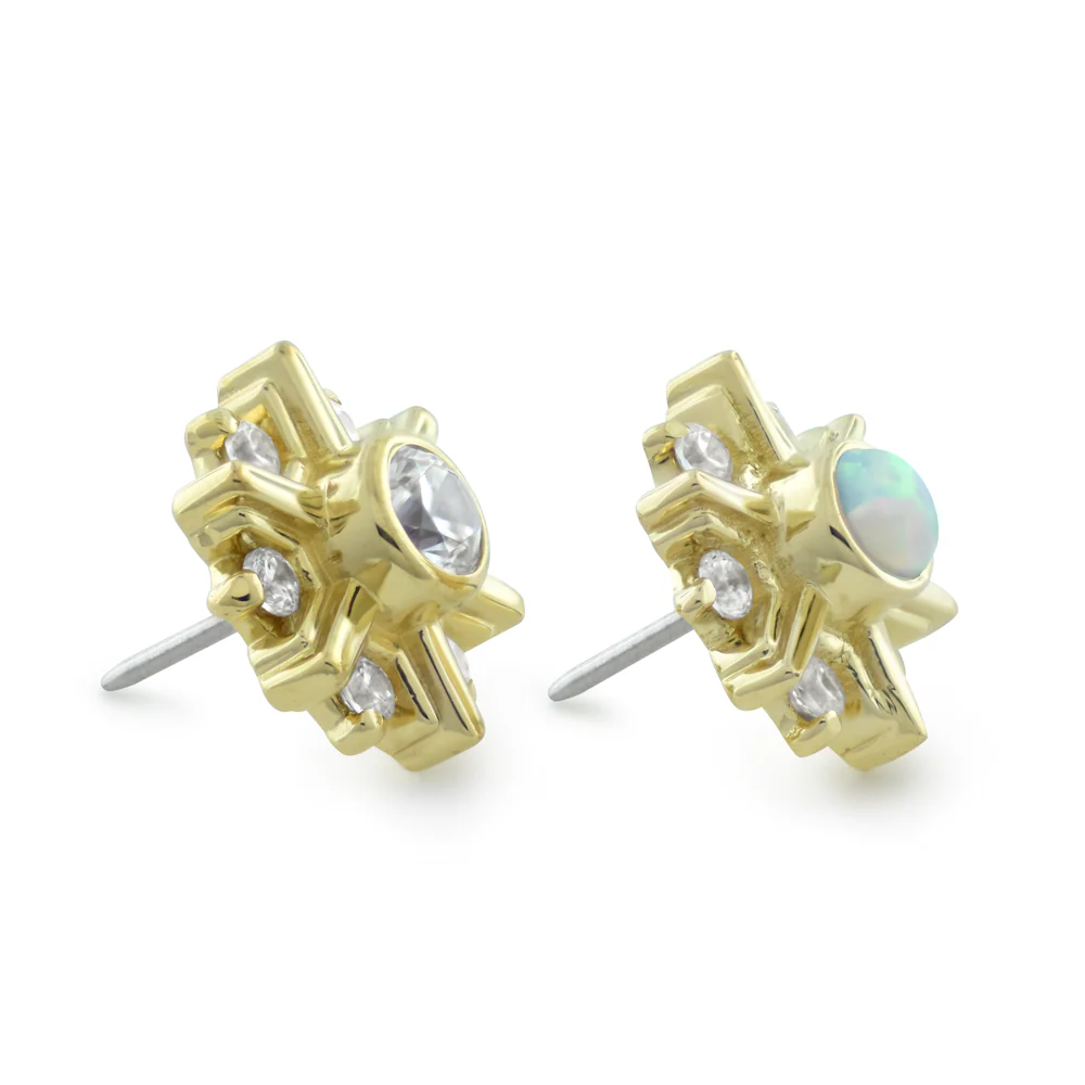 18K Gold Deco End - Image 4