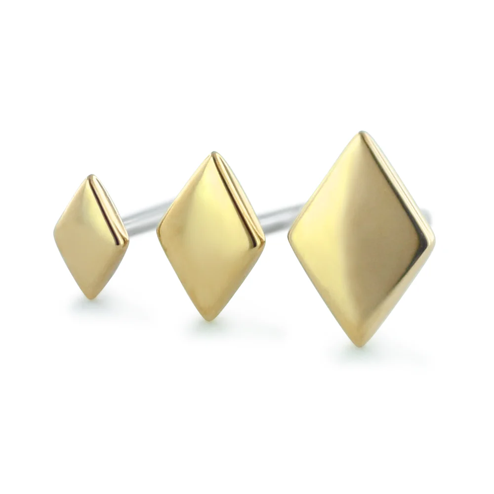 18K Gold Diamond End