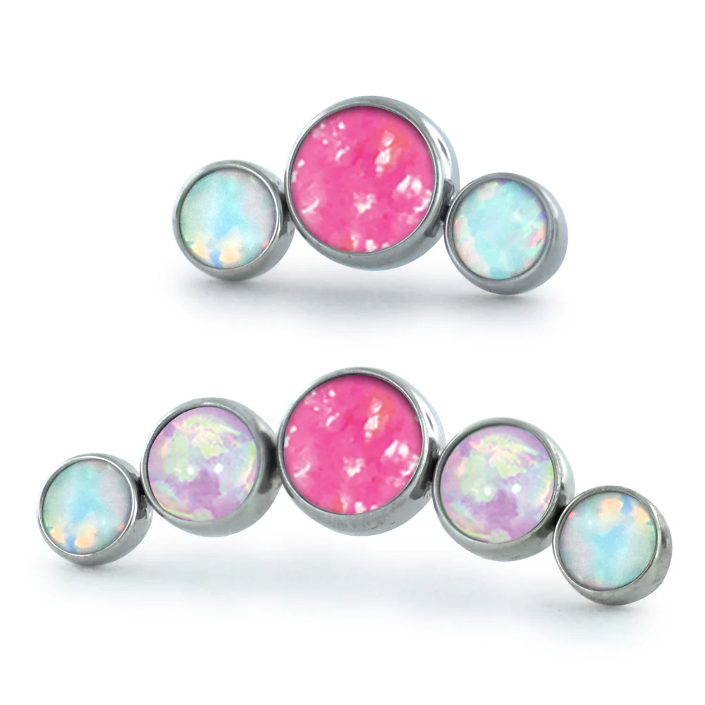 Dreamland Bezel Set Cabochon Cluster - Curved - Image 3