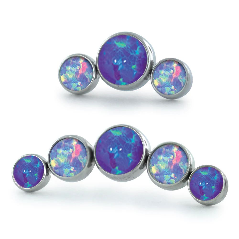 Dreamland Bezel Set Cabochon Cluster - Curved - Image 4