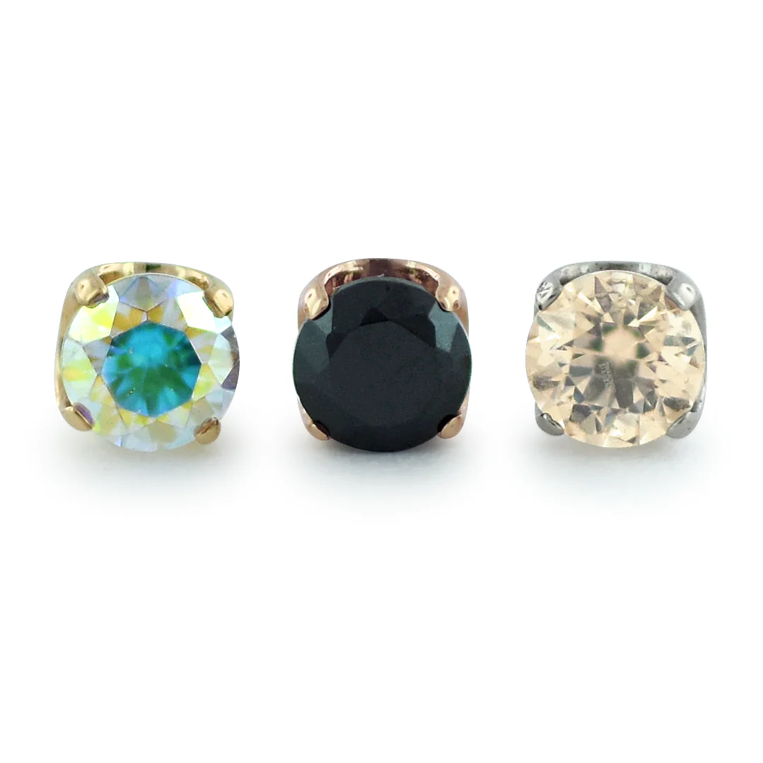 18K Gold Prong Set Gem - Image 5
