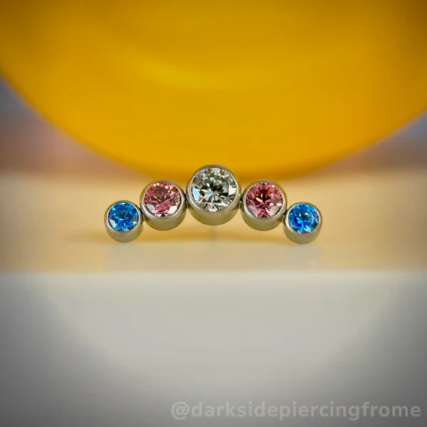 Pride Bezel Set Cluster - Curved - Image 5