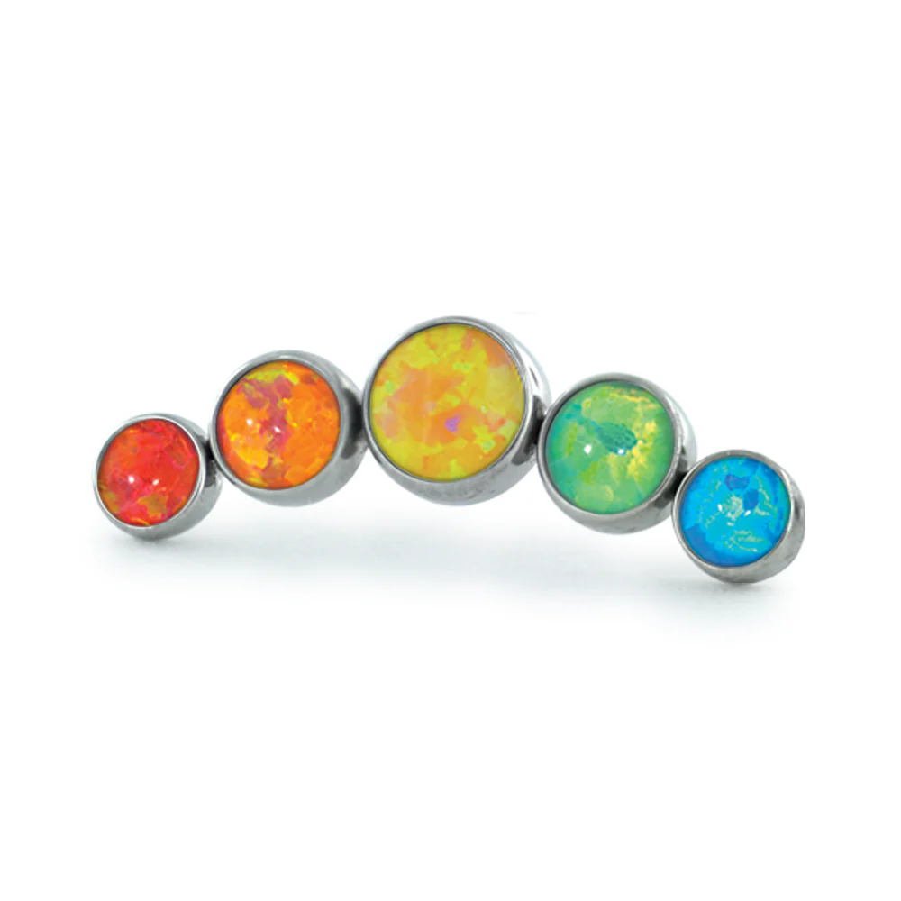 Pride Bezel Set Cluster - Curved - Image 6