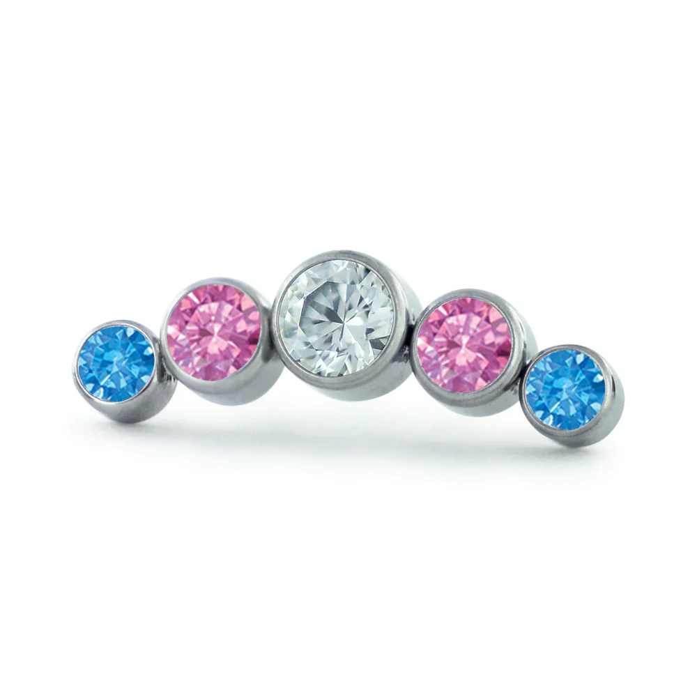 Pride Bezel Set Cluster - Curved - Image 8
