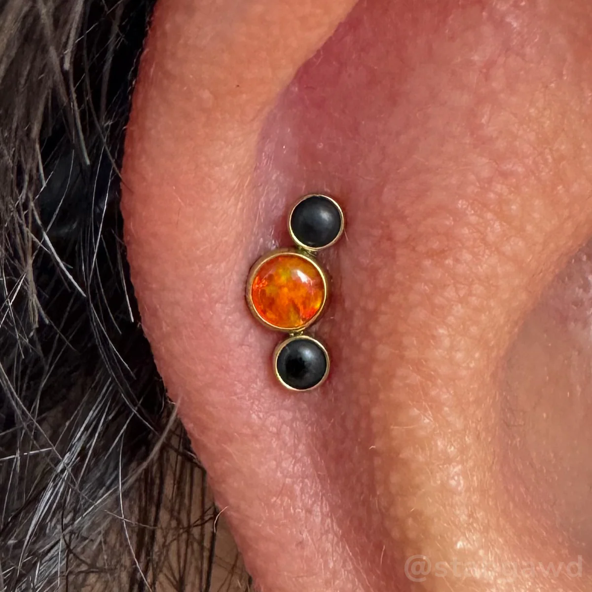 Halloween Bezel-Set Curved Cluster - Image 4