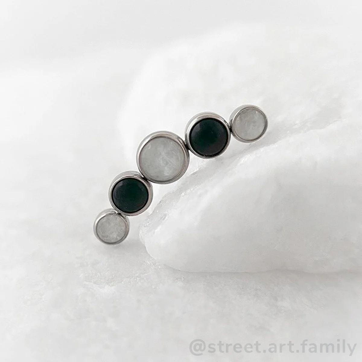Halloween Bezel-Set Curved Cluster - Image 6