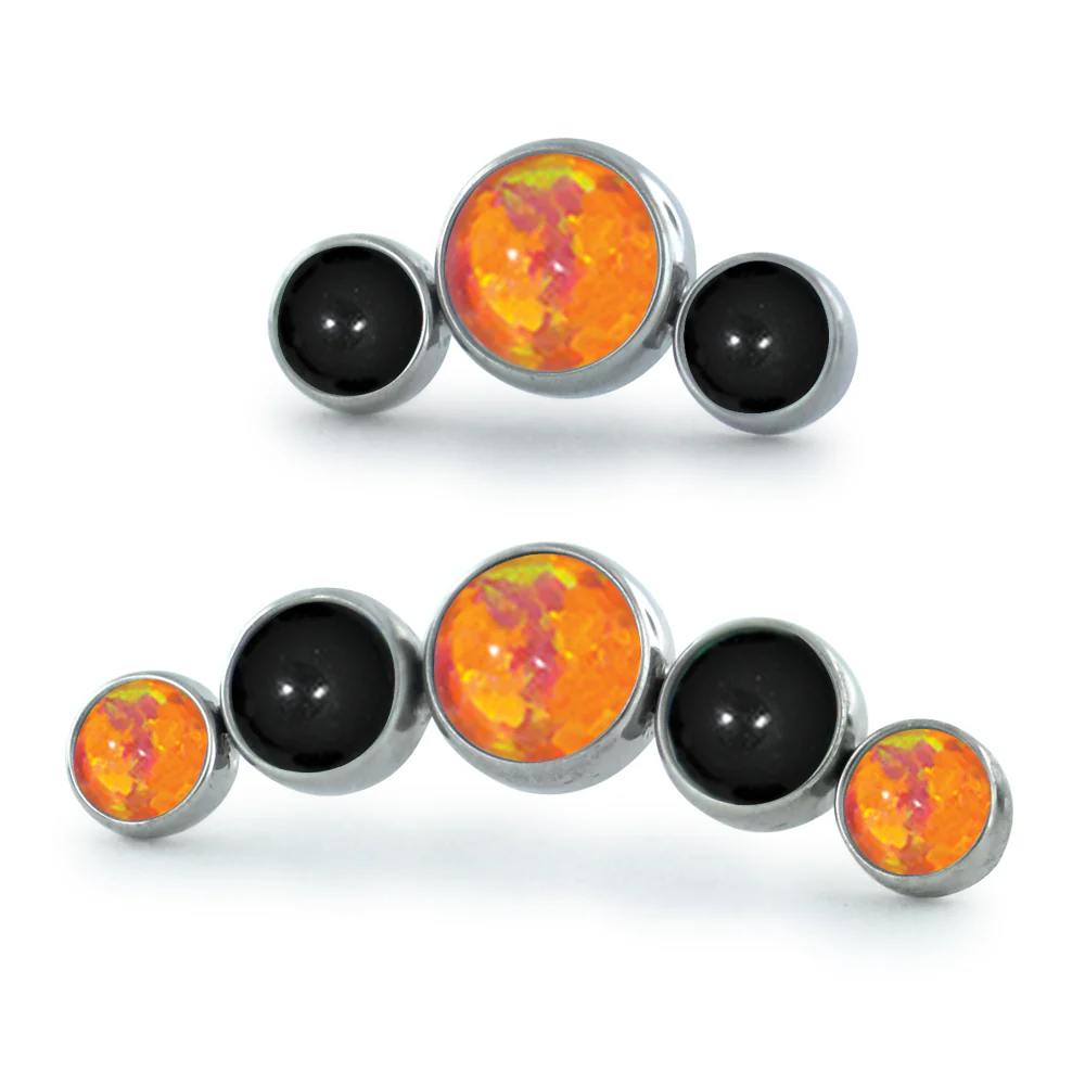 Halloween Bezel-Set Curved Cluster - Image 7