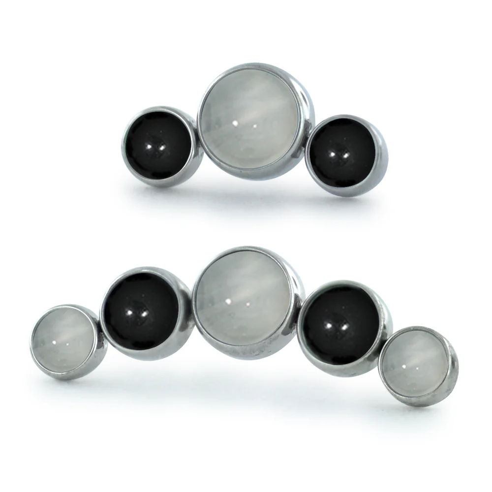 Halloween Bezel-Set Curved Cluster - Image 8