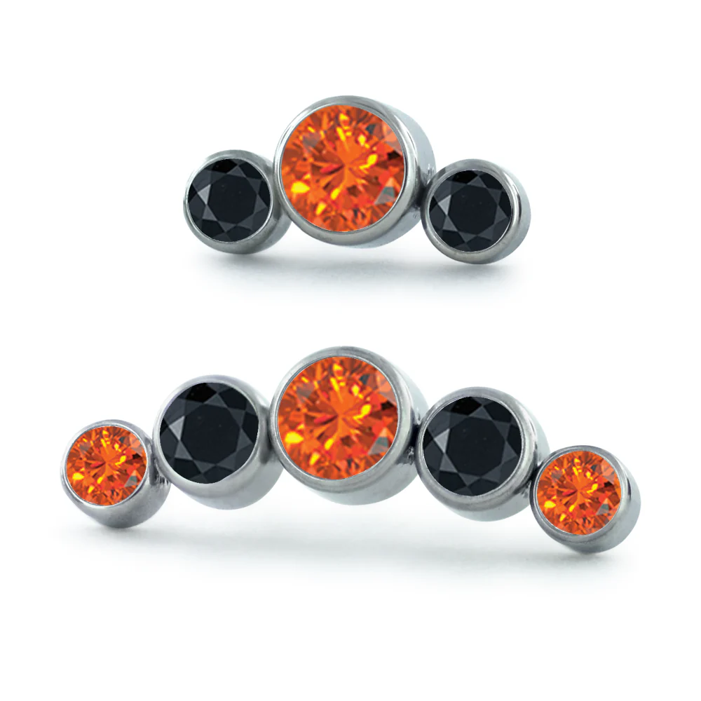 Halloween Faceted Curved Clusters - Image 6