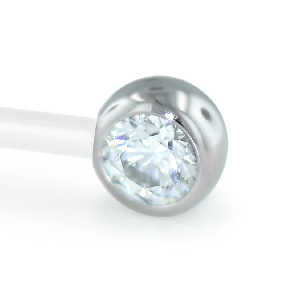 Titanium Faceted Side Gem - Image 3
