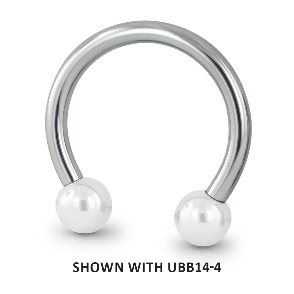 Titanium 14ga Threadless Circular Barbell - Image 7