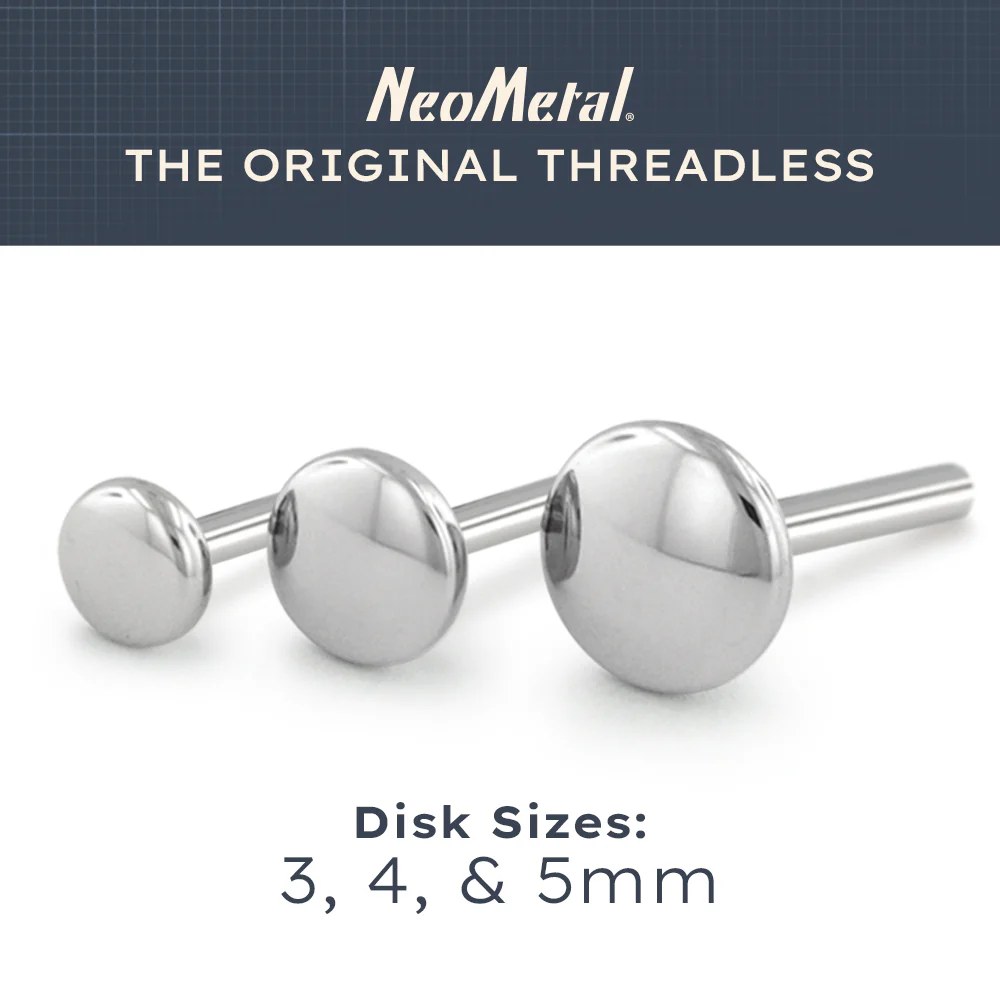 Titanium 16ga Labret Post - Overstock - Image 3