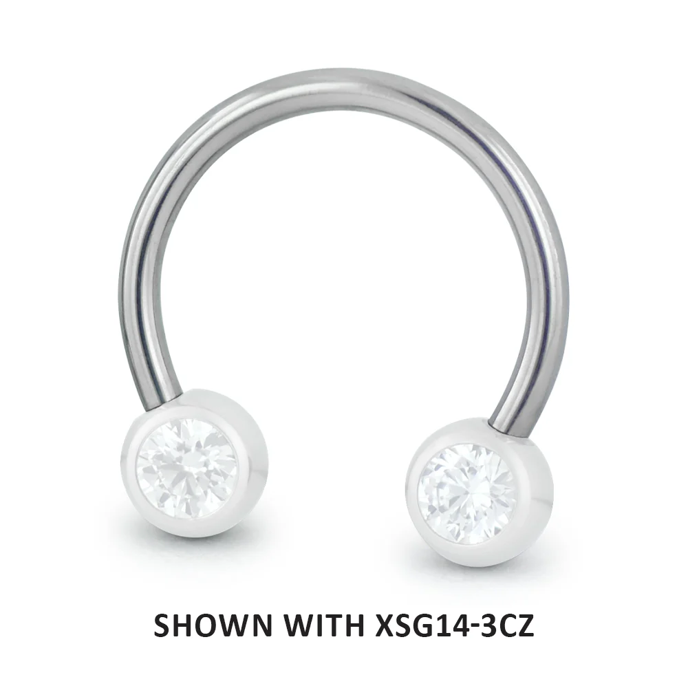 Titanium 16ga Threadless Circular Barbell - Image 6