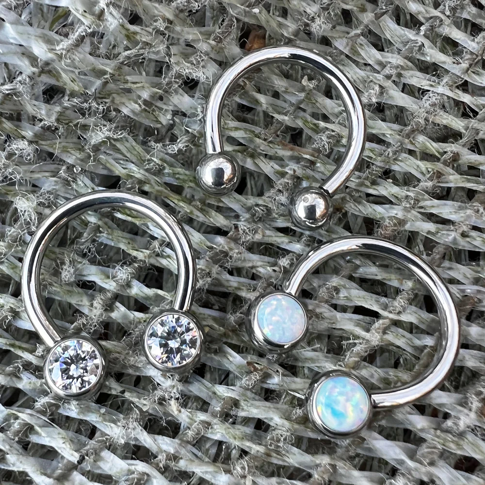 Titanium 16ga Threadless Circular Barbell - Image 7