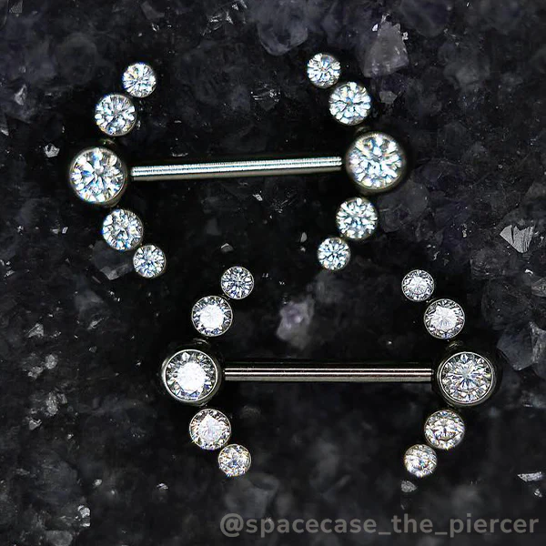 Titanium Faceted Side Gem Cluster - Image 5