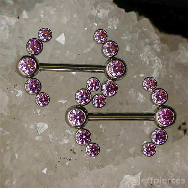 Titanium Faceted Side Gem Cluster - Image 6