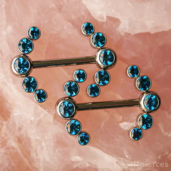 Titanium Faceted Side Gem Cluster - Image 7