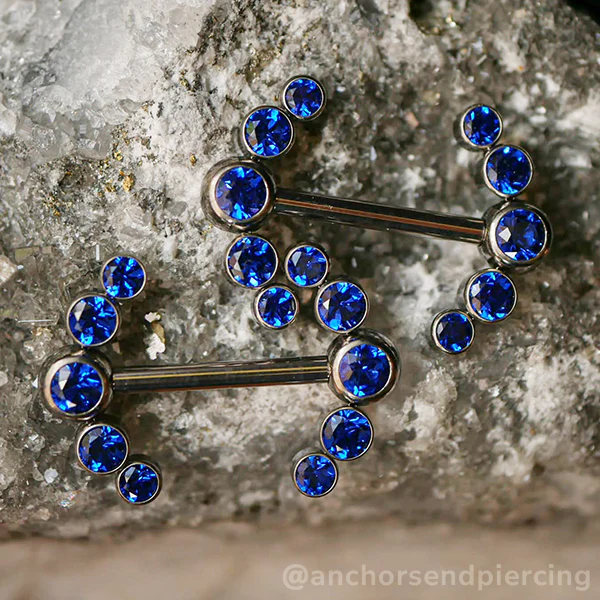 Titanium Faceted Side Gem Cluster - Image 8