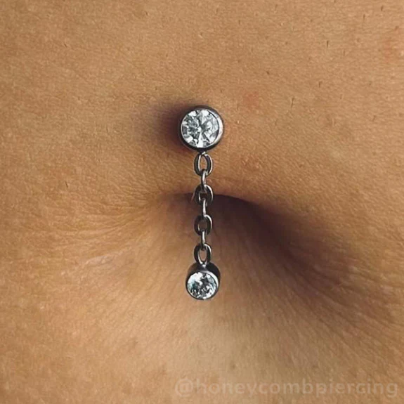 Titanium Double Bezel Dangle - Image 3