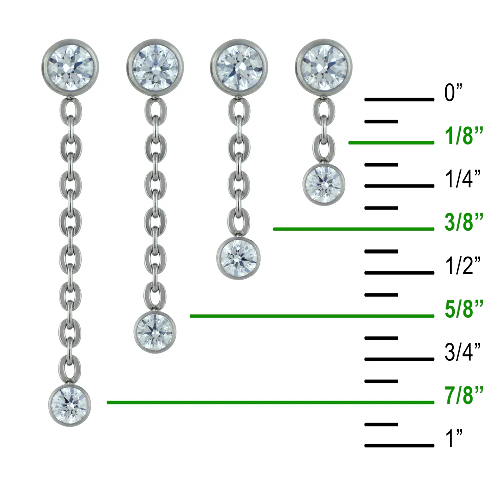 Titanium Double Bezel Dangle - Image 6
