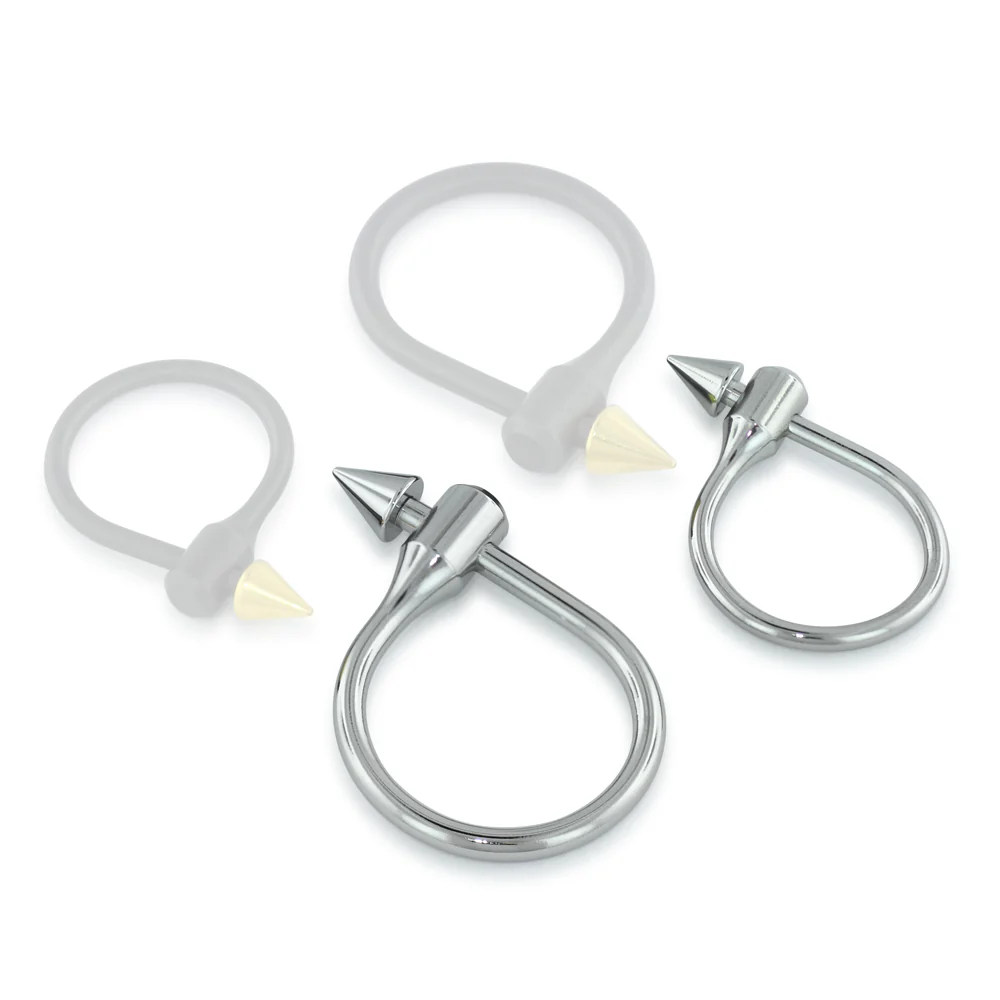 Original Gauntlet Titanium Illusion Ring w/ Stainless Steel Cone