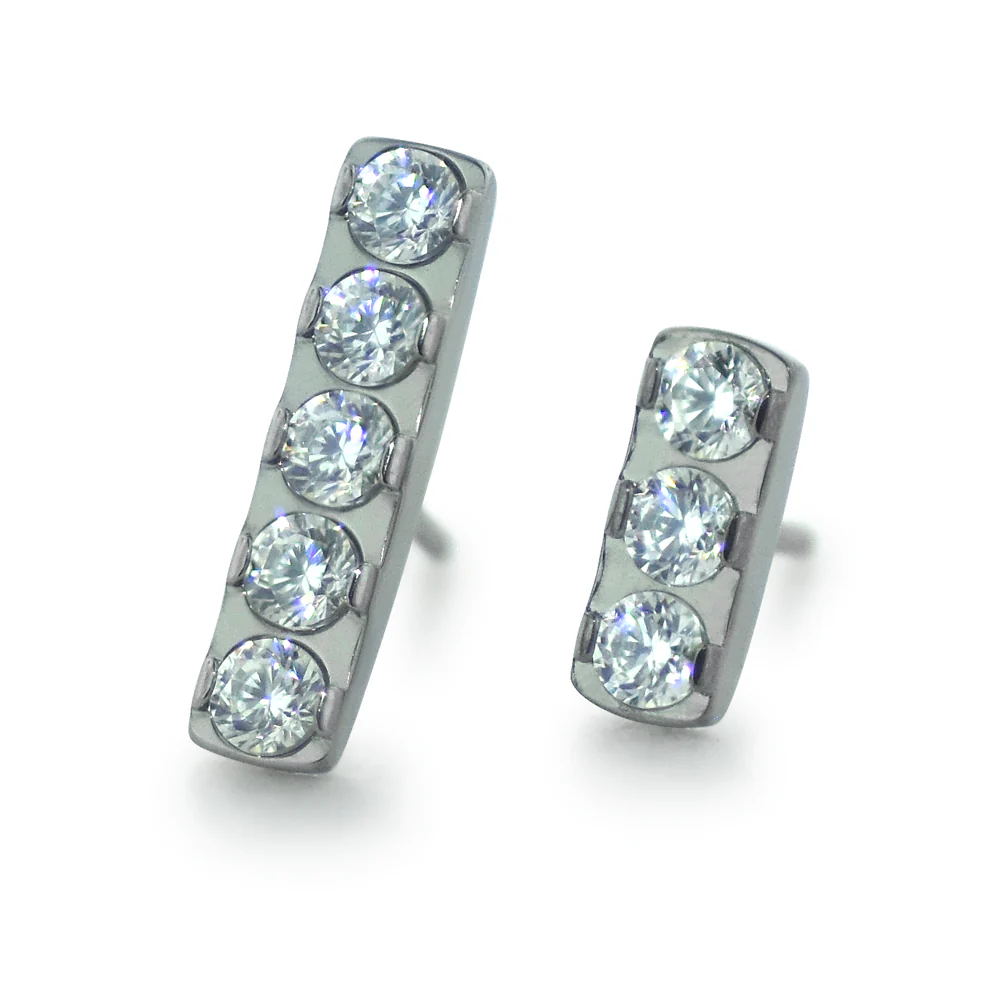 Titanium Gem Bar Ends - Overstock