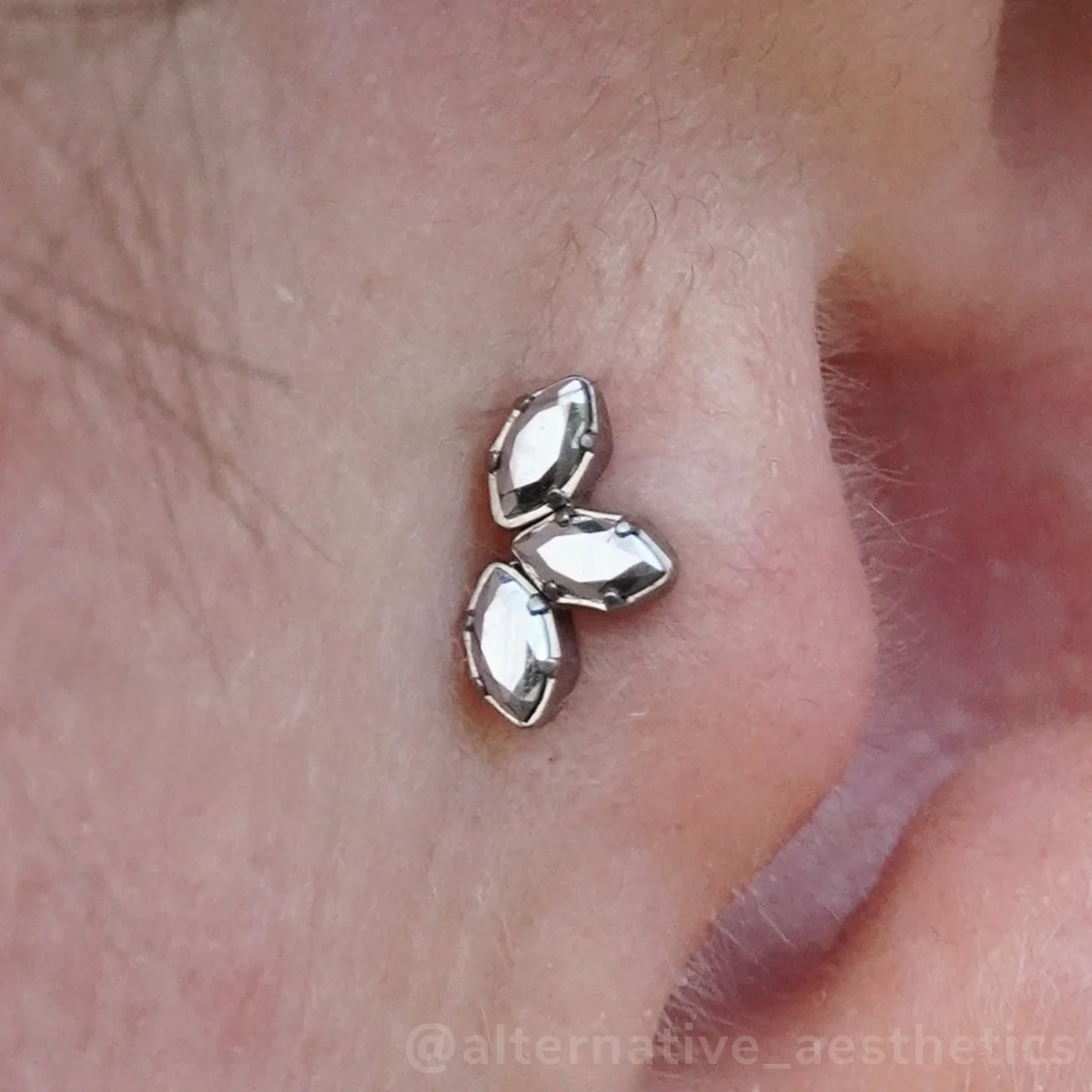 Titanium Marquise Cut Gem Fan Clusters - Image 11