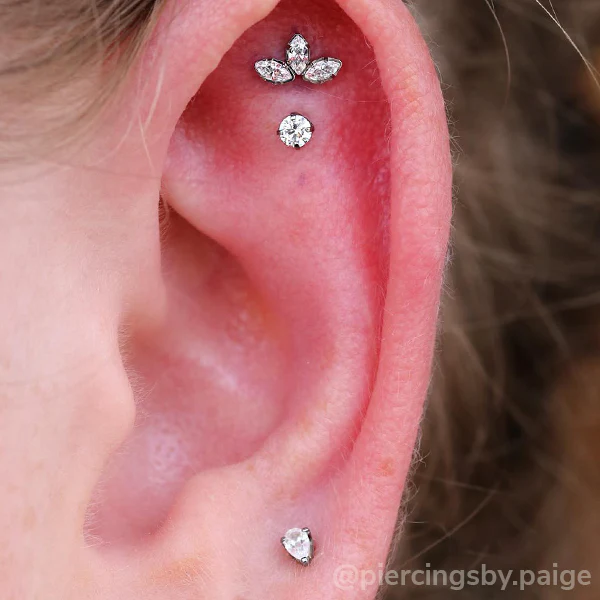 Titanium Marquise Cut Gem Fan Clusters - Image 4