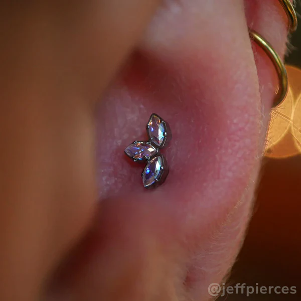 Titanium Marquise Cut Gem Fan Clusters - Image 6