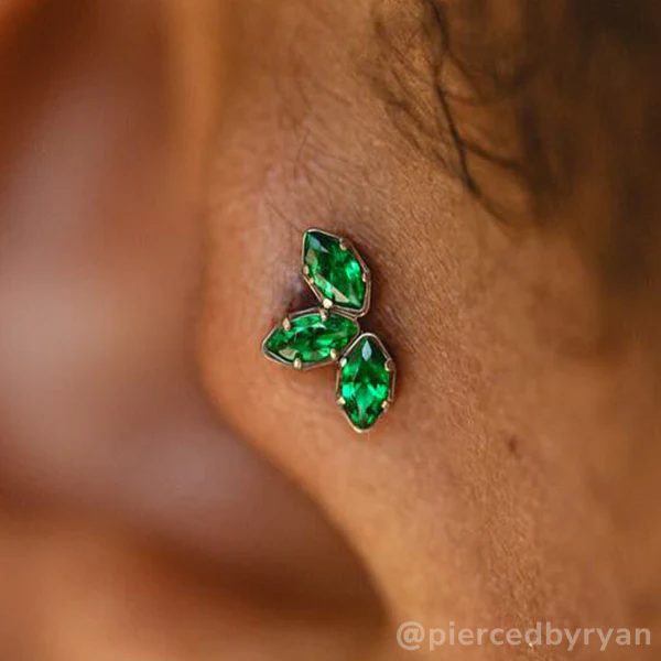 Titanium Marquise Cut Gem Fan Clusters - Image 8