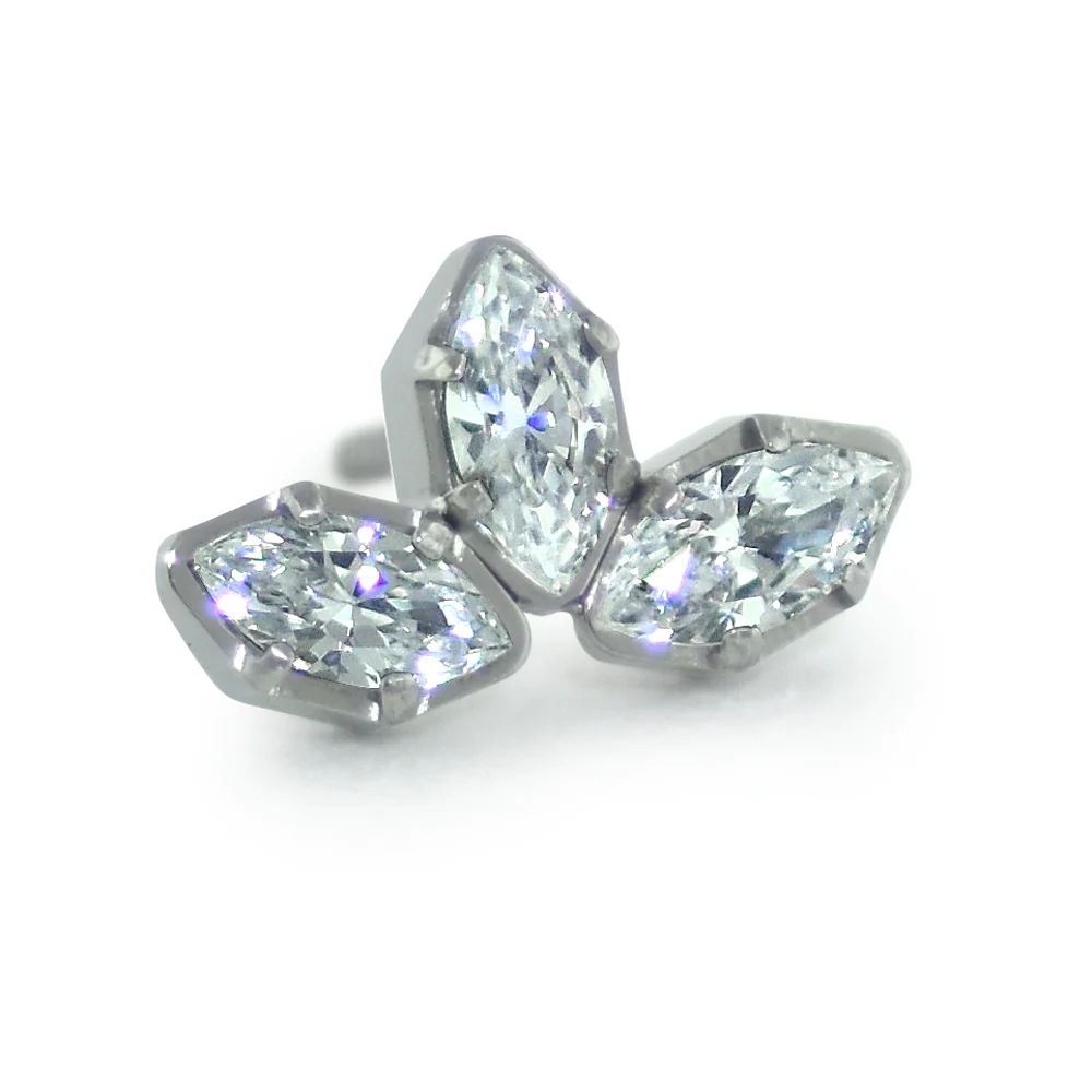 Titanium Marquise Cut Gem Fan Clusters - Image 12