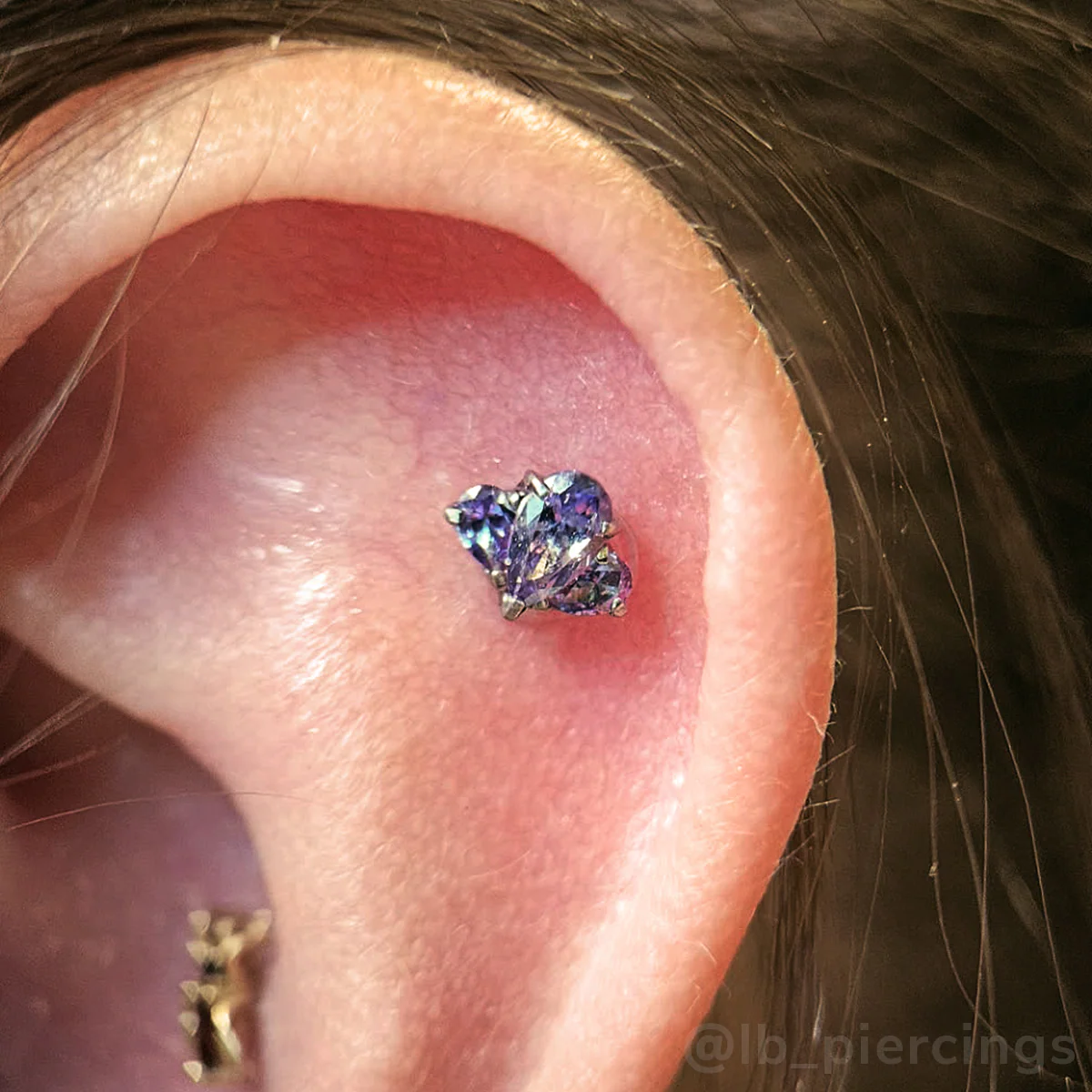 Titanium Pear Cut Gem Fan Clusters - Monochrome - Image 4