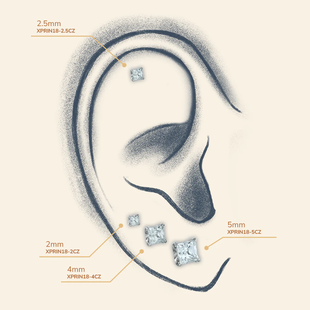 Titanium Princess Cut Gems - Image 3