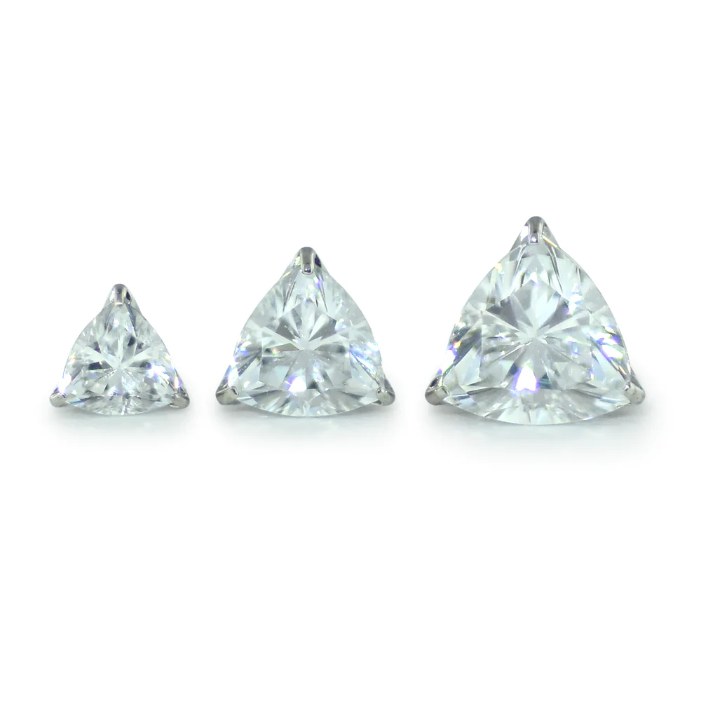 Titanium Trillion Cut Prong Set Gem - Image 11