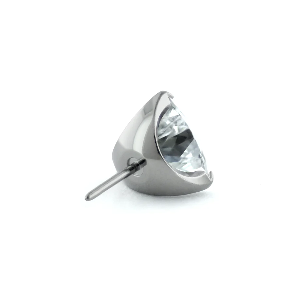 Titanium Trillion Cut Prong Set Gem - Image 12