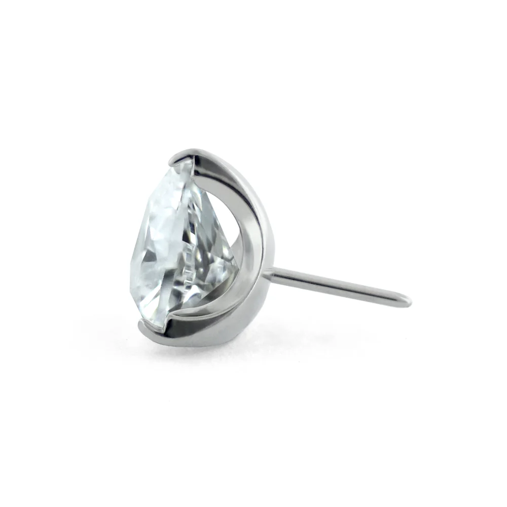 Titanium Trillion Cut Prong Set Gem - Image 13