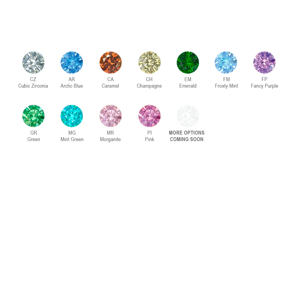 Titanium Trillion Cut Prong Set Gem - Image 14